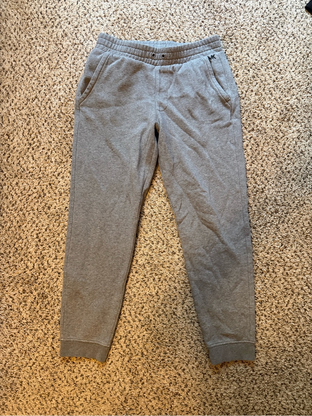 Gray sweatpants